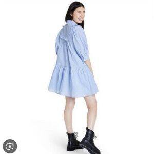 Sandy Liang x Target Blue and White Gingham xxs Shirtdress